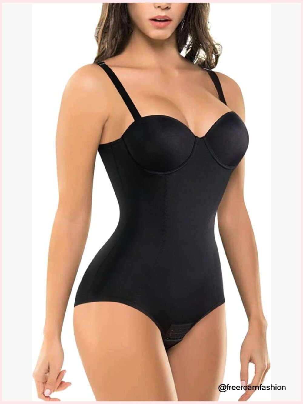 Shapewear Bodysuit Tummy Control Backless Built-in Bra